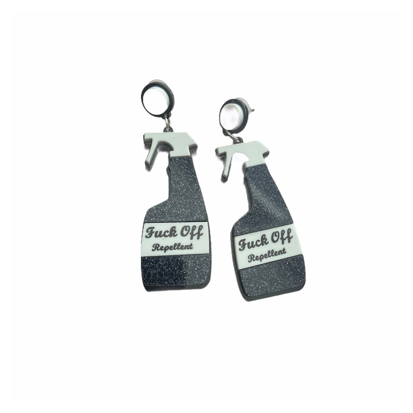F Off Repellent Statement Earrings
