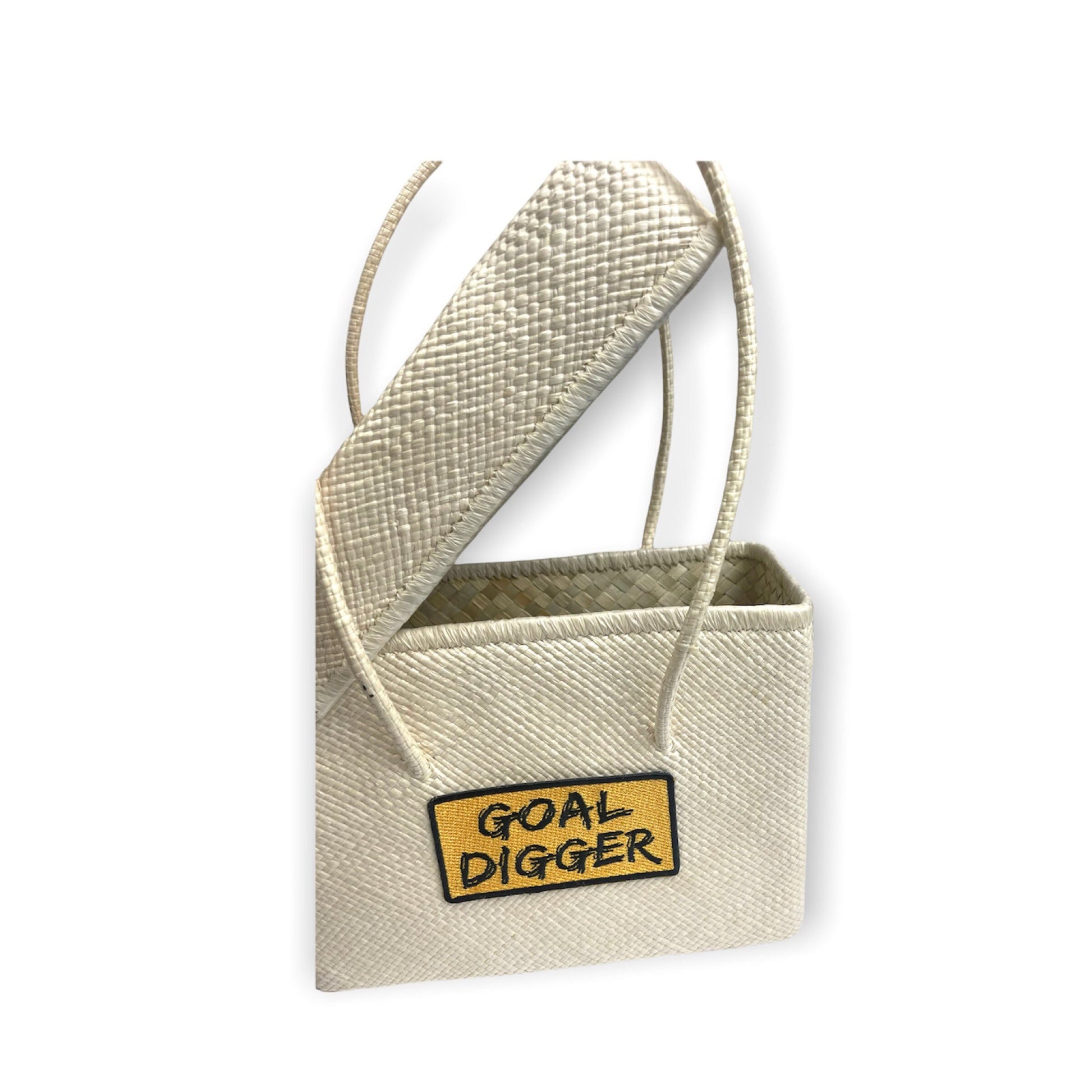 Goal Digger Wicker Handbag