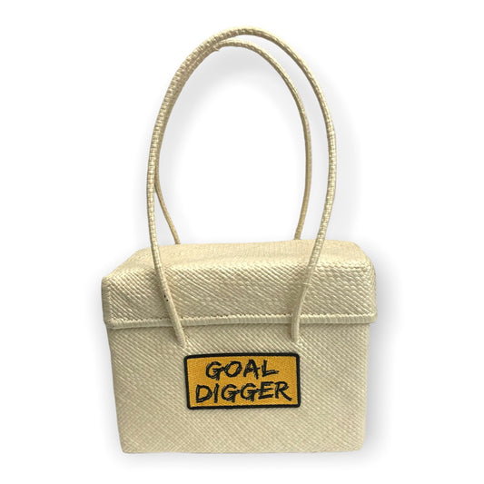 Goal Digger Wicker Handbag